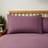 Dunelm Super Soft Washed Microfibre Plain Standard Pillow Case Purple (76x48cm)