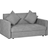Homcom Convertible Light Grey Sofa 152cm 2 Seater
