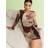 River Island Asymetric Mesh Tie Side Mini Dress - Burgundy