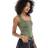 New Look Square Neck Bodysuit - Khaki Green