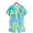 Shein Boys Casual Coconut Tree Landscape Print Short Sleeve T-Shirt And Shorts Set - Summer