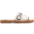 Chloé Woody Logo Slide - White