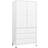vidaXL Industrial White Wardrobe 90x180cm