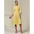 Jolie Moi Sloan 3/4 Sleeve Midi Dress - Bright Yellow
