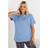 Yours Dreamer Slogan Pyjama Top Curve - Blue