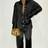 Shein Long-Sleeved Satin Lapel Shoulder Sleeved Shirt Set