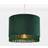 firstchoicelighting Green Velvet With Gold Inner Tassled Light Shade