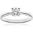 Naava 18ct White Gold Engagement Ring Solitaire Certified Diamond