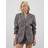 River Island Long Sleeve Striped Blazer - Grey