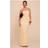 PrettyLittleThing Textured Column Bandeau Maxi Dress - Lemon
