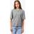 Pieces Short Sleeve Boxy Cardigan Medium Grey Melange