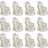vidaXL Wedding Banquet 12-pack Loose Chair Cover Beige (140x110cm)