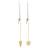 Georg Jensen Heart and Cone Set 2025 Gold Julgransljushållare 2st