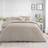 Dunelm Jessa Pintuck Duvet Cover Natural (260x220cm)