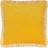 Wylder Nature Solene Ruffle Matte Velvet 45cm x 45cm Scatter Cushion Yellow