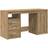 vidaXL 3328552 Artisan Oak Writing Desk 50x100cm 2pcs