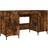 vidaXL 829553 Smoked Oak Skrivbord 50x140cm