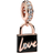 Pandora Love Padlock Dangle Charm - Rose Gold/Black/Transparent