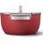 Smeg Casserole Red med lock 4.6 L 24 cm