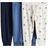 H&M Cotton Jersey Joggers 3-Pack - Blue