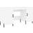 vidaXL 829556 White Skrivebord 50x140cm