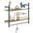 Homcom Unit with 4 Hooks Grey Wall Shelf 80cm