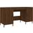 vidaXL 829563 Brown Oak Writing Desk 50x140cm