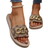 Shein Women's Summer Sandals And Slippers: Rope Sole Slippers, Metal Buckle Decor Slippers, Vacation Style Sandals, Comfortable And Easy Slip-On Sandals, Thick-Sole Beach Sandals, Printed House Slippers