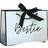 Shein Gift Bags Bestie Unique Sisters 1pcs Black/White