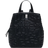 Desigual Perforated Letters Medium Backpack - Black