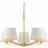Endon Harvey Satin Brushed Gold/Vintage White Pendant Lamp ∅ 56cm