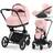 Cybex Priam Duovagn Cloud T Bas Peach Pink Matt Black