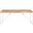 vidaXL 323551 Natural/White Dining Table 90x180cm