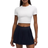 Lululemon Tight-Fit Cropped Shelf-Bra T-shirt - White