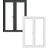 Crystal Pvc French Patio Clear Double Toughened Glazing LH External Door S 0502-Y (x)