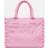 Pinko Beach Shopping Bag Recycled Canvas - Pink Color