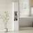 Homcom Narrow Bathroom Storage Cabinet White