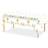 Shein Elegant Disposable Tablecloth With Flower Cross