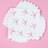Shein 16pcs Pink Bow Napkins Scalloped