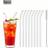 Shein 9-Pack Glass Straw Set With Cleaning Brush