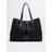 River Island Jacquard Monogram Shopper Bag - Black