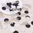 Shein 100pcs Black Silver Round Confetti