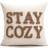 Shein Stay Cozy Embroidered Throw Pillow Cushion Cover