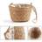 Shein Handcrafted Woven Basket Hanging Planter