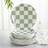 Shein 24 Packs Sage Green Checkerboard Paper Plates
