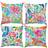 Shein 4pcs Abstract Art Floral Leaf Print Pillow Covers Cushion Cover
