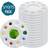 Shein White Round Plastic Paint Palettes 5 10 15pcs