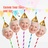 Shein 12Pcs Custom Photo Face Straws