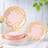 Shein 7 9 Inch Pink Gold Polka Dot Disposable Paper Plates