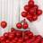 Shein 10 Inch Pomegranate Red Ruby Latex Balloons